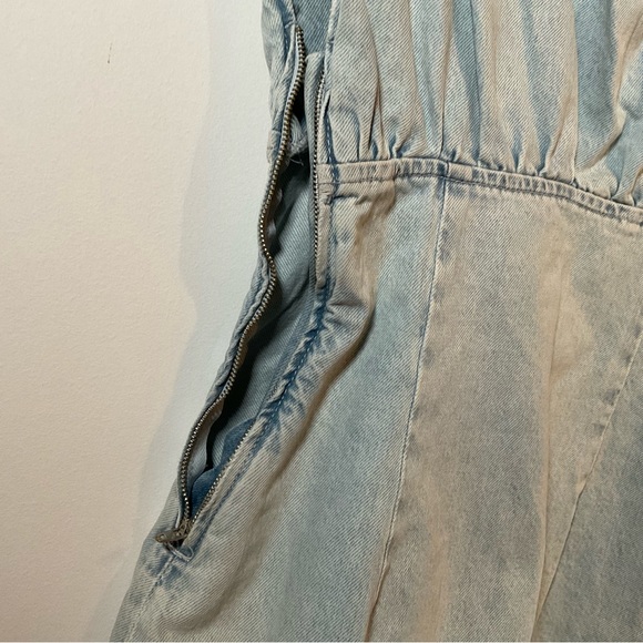 S ZARA Denim Mini Dress - Picture 6 of 11